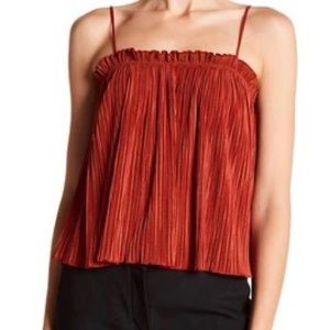 Madewell Nicole Pleated Ruffle Tank